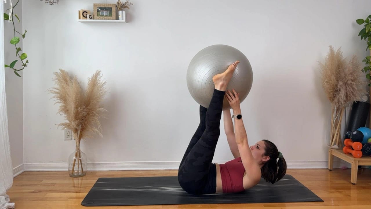 Pilates - 100% abdos avec gros ballon